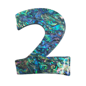 PAUA VENEER NUMBER - TWO