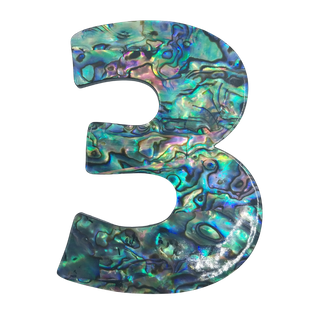 PAUA VENEER NUMBER - THREE