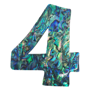 PAUA VENEER NUMBER - FOUR