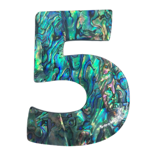 PAUA VENEER NUMBER - FIVE