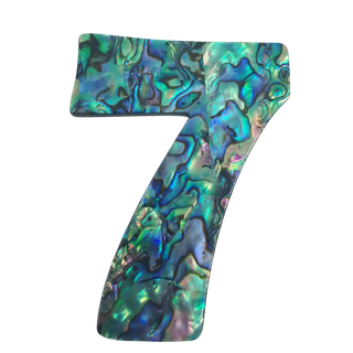 PAUA VENEER NUMBER - SEVEN