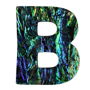 PAUA VENEER LETTER - B