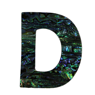 PAUA VENEER LETTER - D