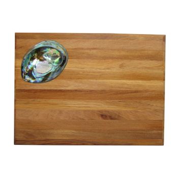 PAUA SHELL PLATTER - SMALL - RIMU - 1 SHELL - 320X240X35MM