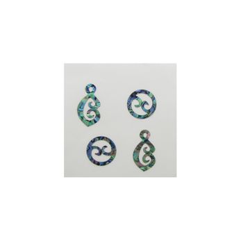 THEME PAUA - DOUBLE KORU SET (4PCS)