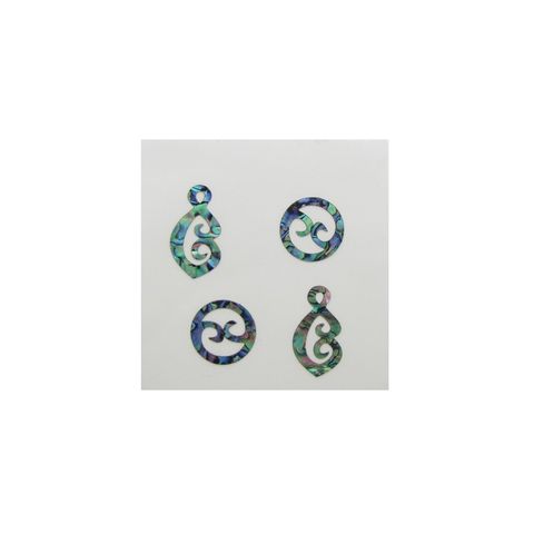 THEME PAUA - DOUBLE KORU SET (4PCS)