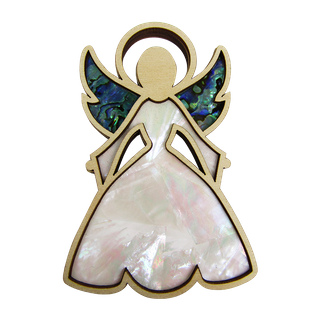 LARGE DECORATIONS - ANGEL - MOTHER OF PEARL