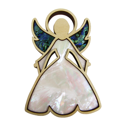 LARGE MOP ANGEL DECORATION