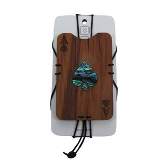 PHONE COVERS - ACE OF SPADES - PAUA AND RIMU