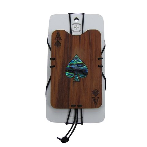 PHONE COVERS - ACE OF SPADES - PAUA AND RIMU
