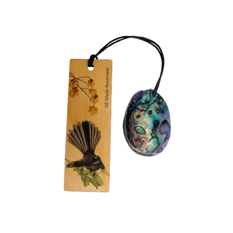 PAUA GEM BOOKMARK FANTAIL