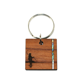 PAUA|RIMU KEYRING - FISHING