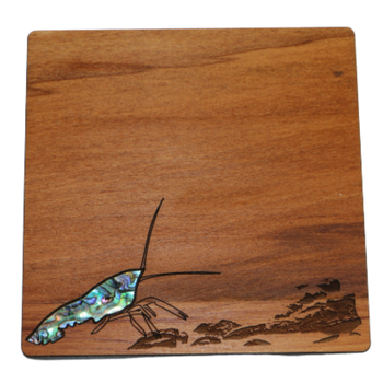 PAUA AND RIMU - COASTER - CRAYFISH - SINGLE