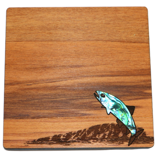 PAUA AND RIMU - COASTER - FISH - SINGLE