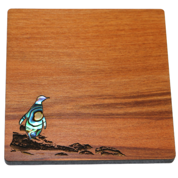 PAUA AND RIMU - COASTER - PENGUIN - SINGLE