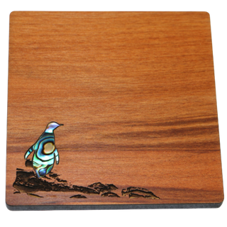 PAUA AND RIMU - COASTER - PENGUIN - SINGLE