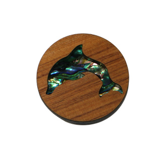 PAUA & RIMU 3D MAGNET - DOLPHIN