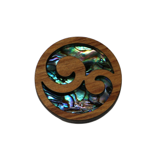 PAUA & RIMU 3D MAGNET - KORU