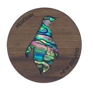 PAUA & RIMU 3D MAGNET - PENGUIN