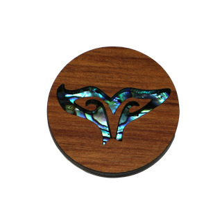 PAUA & RIMU 3D MAGNET - WHALE TAIL