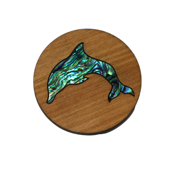 PAUA|RIMU MAGNET - DOLPHIN