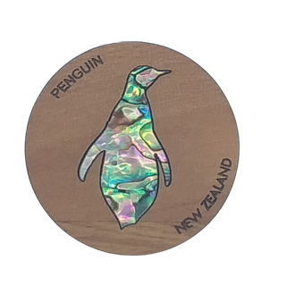 PAUA|RIMU MAGNET - PENGUIN