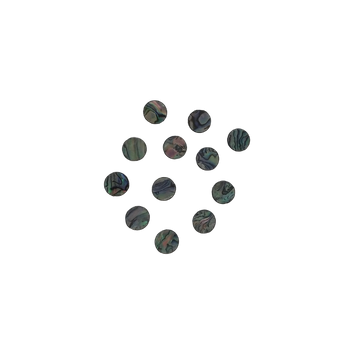 SHELL VENEER COMPOSITE - CIRCLE - PAUA -10MM*1MM (12PCS)
