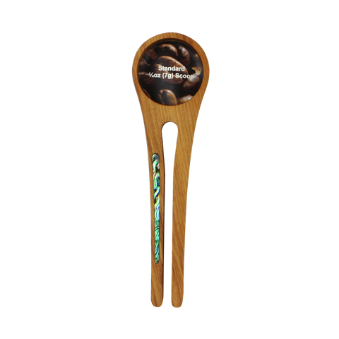 SPOONBILL COFFEE MEASURER & SEALER - PAUA STRIP