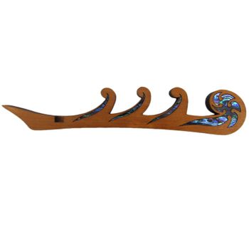 KORU TABLET STAND - PAUA & RIMU