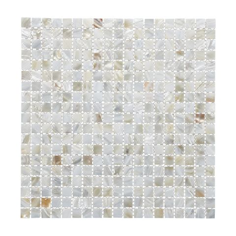 SHELL MOSAIC TILE FRESHWATER MOP NATURAL