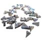 SHELL BEAD - PAUA TRIANGLE RIM - 8MM (48PCS)