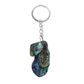 PAUA KEYRINGS - SHELL PIECES TRIPLE PAUA