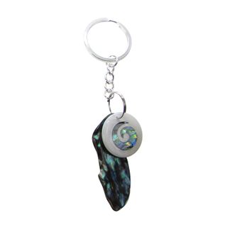 PAUA KEYRINGS - SHELL PIECES PAUA & KORU