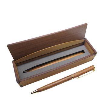 WOODEN PEN RIMU SLENDER SQUARE BOXED