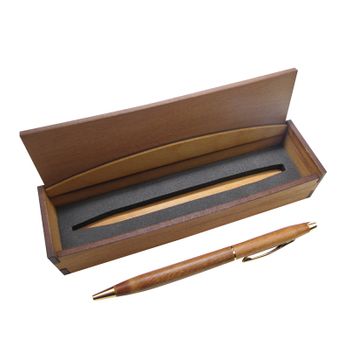 WOODEN RIMU PEN - SLENDER TAPERED - BOXED