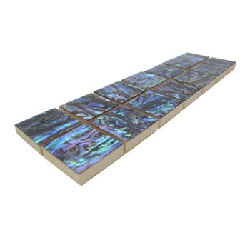 SHELL VENEER TILE - PAUA ALL NATURAL - MOSAIC - 25*25MM 14PC