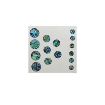 THEME SET -  PAUA STICKERS - CIRCLES (15PCS)