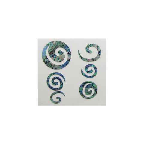 THEME SET -  PAUA STICKERS - KORU (6PCS)