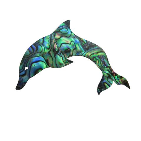 GLOSS PAUA VENEER SHAPE - DOLPHIN