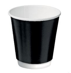 #8oz Castaway Black Double Wall Paper Cups (500)