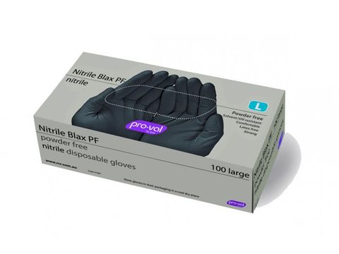 Nitrile Extra Large Black Powder Free Disposable Gloves 100pk (TBD)