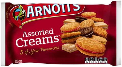 Arnotts Cream Favourites Biscuits 500g