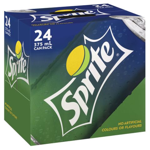 Sprite Natural Flavoured Cans (24x375ml)