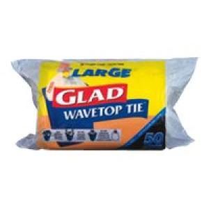 Glad Wave Top Large Kitchen Tidy Bag 36 Litre 30pk