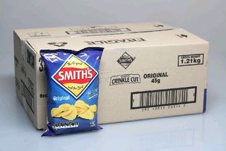Smiths Original Crinkle Cut Chips (18x45gm)