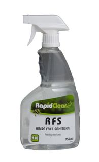 Rapid Clean Rinse Free Sanitiser Trigger 750ml