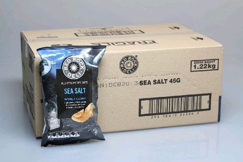 Red Rock Deli Sea Salt Crisps (18x45g)