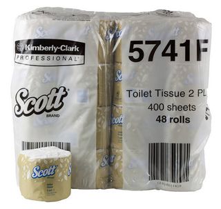 5741 Scott Toilet Tissue 2ply 400 Sheets (48)