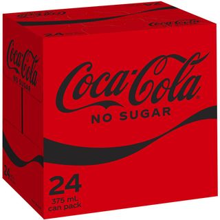 Coca Cola No Sugar Cans (24x375ml)