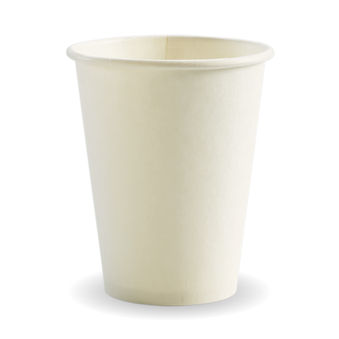 BC-12W Biopak (80mm) Single Wall 350ml Cups (1000)